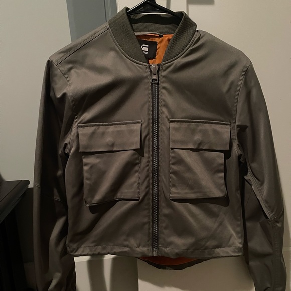 Raw cropped military jacket. - Picture 2 of 7